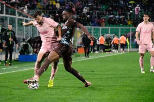 Palermo, Italia, 7 febbraio 2026. Stadio Renzo Barbera, Palermo vs Empoli, match valido per il campionato di Serie B 2025/2026. Nella foto: Jeremy Le Douaron (Palermo FC)