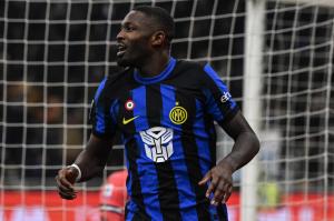 Mg Milano 09/12/2023 - campionato di calcio serie A / Inter-Udinese / foto Matteo Gribaudi/Image Sport
nella foto: esultanza gol Marcus Thuram