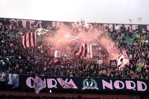 Palermo, Italy, 21 February 2026. Renzo Barbera Stadium, Palermo FC vs FC Sudtirol, match valid for the 2025/2026 Serie B championship. In the photo: Palermo fans