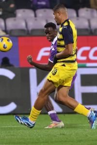 Michael Kayode e SIMON SOLOMON JUNIOR SOHM  - Fiorentina-Parma Coppa Italia ottavi di finale stagione 2023-2024 - 06.12.2023 ore 21.00 - Stadio Artemio Franchi - Firenze - foto Federico De Luca @fdlcom 2023 - tutti i diritti riservati - vietata la riproduzione anche parziale.