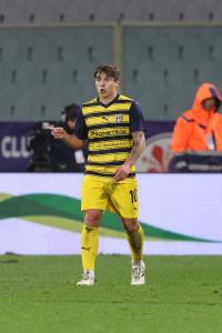 ADRIAN BERNABE' esulta dopo il gol  - Fiorentina-Parma Coppa Italia ottavi di finale stagione 2023-2024 - 06.12.2023 ore 21.00 - Stadio Artemio Franchi - Firenze - foto Federico De Luca @fdlcom 2023 - tutti i diritti riservati - vietata la riproduzione anche parziale.