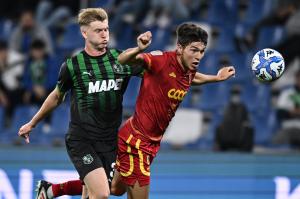 Db Reggio Emilia 09/05/2025 - campionato di calcio serie B / Sassuolo-Catanzaro / foto Daniele Buffa/Image Sport
nella foto: Federico Bonini-Josh Doig