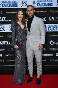 Db Milano 04/12/2022 - Gran Gala' del Calcio Aic 2023 / foto Daniele Buffa/Image Sport 
nella foto: Stanislav Lobotka-Daniela Nizlov