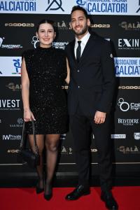 Db Milano 04/12/2022 - Gran Gala' del Calcio Aic 2023 / foto Daniele Buffa/Image Sport 
nella foto: Hakan Calhanoglu-Sinem Gundogdu