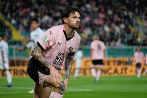 Palermo, Serie B 2024/2025, Palermo-Carrarese 1-1, Stadio Renzo Barbera /foto Federico Serra/, nella foto: Matteo Brunori