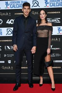 Db Milano 04/12/2022 - Gran Gala' del Calcio Aic 2023 / foto Daniele Buffa/Image Sport 
nella foto: Giovanni Di Lorenzo-Clarissa Franchi