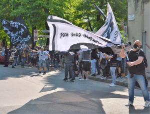 Partenza pullman Alessandria Calcio per Como 