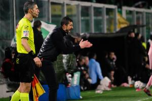 Palermo, Italia, 7 febbraio 2026. Stadio Renzo Barbera, Palermo vs Empoli, match valido per il campionato di Serie B 2025/2026. Nella foto: Alessio Dionisi (Empoli FC)