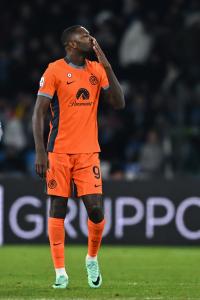 Db Napoli 03/12/2023 - campionato di calcio serie A / Napoli-Inter / foto Daniele Buffa/Image Sport
nella foto: esultanza gol Marcus Thuram