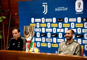 Conferenza stampa Juventus-Milan a Jeddah 