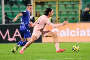 Palermo, Italy, 27 December 2025. Renzo Barbera Stadium, Palermo vs Padova, match valid for the 2025/2026 Serie B championship. In the photo: Tommaso Augello (Palermo FC)