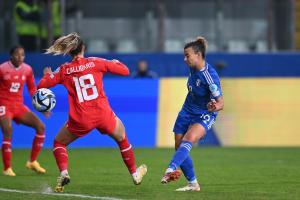Db Parma 05/12/2023 - Nations League femminile / Italia-Svizzera / foto Daniele Buffa/Image Sport
nella foto: gol Arianna Caruso