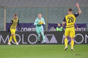 Oliver Christensen  - Fiorentina-Parma Coppa Italia ottavi di finale stagione 2023-2024 - 06.12.2023 ore 21.00 - Stadio Artemio Franchi - Firenze - foto Federico De Luca @fdlcom 2023 - tutti i diritti riservati - vietata la riproduzione anche parziale.