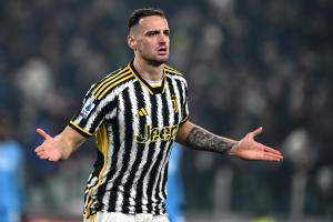 Db Torino 08/12/2023 - campionato di calcio serie A / Juventus-Napoli / foto Daniele Buffa/Image Sport 
nella foto: esultanza gol Federico Gatti