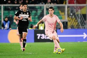 Palermo, Italy, 18 January 2026. Renzo Barbera Stadium, Palermo vs Spezia, match valid for the 2025/2026 Serie B championship. In the photo: Jacopo Segre (Palermo FC)