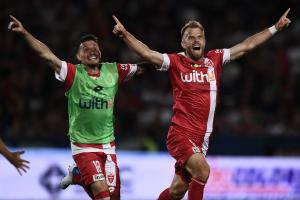 Pisa 29/05/2022 - finale Play Off serie B / Pisa-Monza / foto Image Sport
nella foto: esultanza gol Christian Gytkjaer