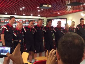 Presentazione dello staff di Filippo Inzaghi a Milanello 
