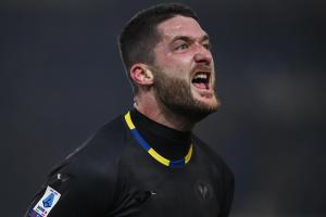 Mg Verona 09/12/2023 - campionato di calcio serie A / Hellas Verona-Lazio / foto Matteo Gribaudi/Image Sport
nella foto: esultanza gol Thomas Henry