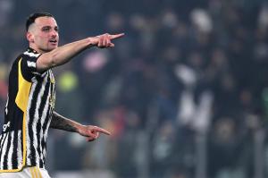 Mg Torino 08/12/2023 - campionato di calcio serie A / Juventus-Napoli / foto Matteo Gribaudi/Image Sport
nella foto: esultanza gol Federico Gatti