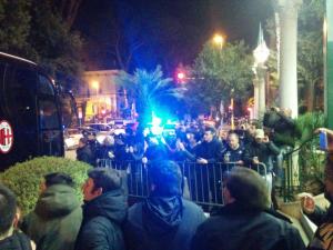 Arrivo Milan a Roma
