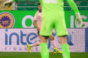 Palermo, Italy, 18 January 2026. Renzo Barbera Stadium, Palermo vs Spezia, match valid for the 2025/2026 Serie B championship. In the photo: Jeremy Le Douaron (Palermo FC)