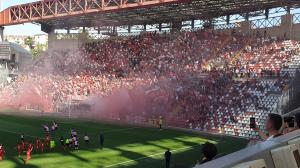 Triestina-Palermo 1-2 - 1 turno play-off Serie C 2021-2022 allo stadio Nereo Rocco. Nella foto: tifosi Triestina
