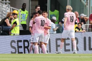Palermo, Serie B 2024/2025, Cesena-Palermo 2-1, Orogel Stadium /foto Federico Serra/, nella foto: Gol Niccolò Pierozzi