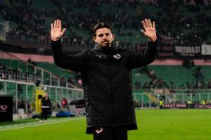 Palermo, Italy, 27 December 2025. Renzo Barbera Stadium, Palermo vs Padova, match valid for the 2025/2026 Serie B championship. In the photo: Matteo Brunori (Palermo FC) in tears after his farewell to Palermo