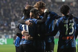 Db Bergamo 09/12/2023 - campionato di calcio serie A / Atalanta-Milan / foto Daniele Buffa/Image Sport nella foto: esultanza gol Ademola Lookman