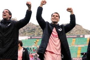 Palermo, Italy, 14 February 2026. Renzo Barbera Stadium, Palermo vs Virtus Entella, match valid for the 2025/2026 Serie B championship. In the photo: Jacopo Segre (Palermo FC)