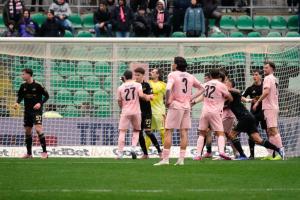 Palermo, Italy, 14 February 2026. Renzo Barbera Stadium, Palermo vs Virtus Entella, match valid for the 2025/2026 Serie B championship. In the photo: Palermo FC vs Virtus Entella