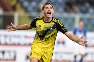 Mp Genova 25/08/2023 - serie A / Sampdoria-Pisa / foto Matteo Papini/Image Sport
nella foto: esultanza gol Matteo Tramoni