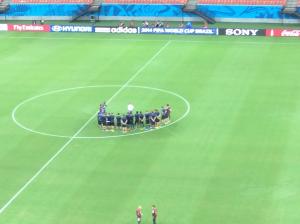 Allenamento Italia a Manaus