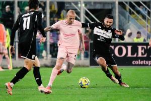 Palermo, Italy, 18 January 2026. Renzo Barbera Stadium, Palermo vs Spezia, match valid for the 2025/2026 Serie B championship. In the photo: Antonio Palumbo (Palermo FC)