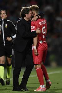 Pisa 29/05/2022 - finale Play Off serie B / Pisa-Monza / foto Image Sport
nella foto: esultanza gol Christian Gytkjaer