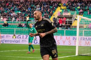 Palermo, Italy, 14 February 2026. Renzo Barbera Stadium, Palermo vs Virtus Entella, match valid for the 2025/2026 Serie B championship. In the photo: Francesco Mezzoni (Virtus Entella)