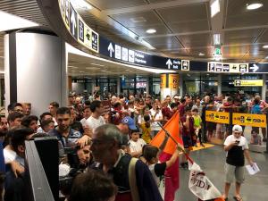 Roma: Kluivert a Fiumicino