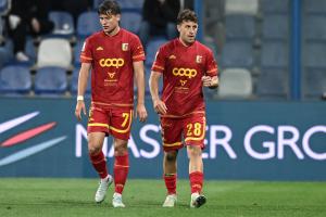 Db Reggio Emilia 09/05/2025 - campionato di calcio serie B / Sassuolo-Catanzaro / foto Daniele Buffa/Image Sport
nella foto: esultanza gol Tommaso Biasci