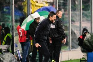 Palermo, Italia, 7 febbraio 2026. Stadio Renzo Barbera, Palermo vs Empoli, match valido per il campionato di Serie B 2025/2026. Nella foto: Alessio Dionisi (Empoli FC)