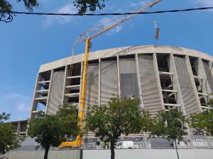 Barcellona Camp Nou Lavori Demolizione Terzo Anello