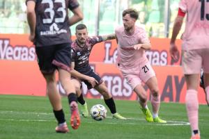 Palermo, Italy, 21 February 2026. Renzo Barbera Stadium, Palermo FC vs FC Sudtirol, match valid for the 2025/2026 Serie B championship. In the photo: Jeremy Le Douaron (Palermo FC)