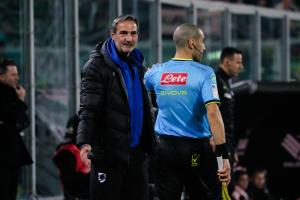 Palermo, Italy, 12 December 2025. Renzo Barbera Stadium, Palermo vs Sampdoria, match valid for the 2025/2026 Serie B championship. In the photo: Angelo Gregucci (Sampdoria)