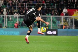 Palermo, Italy, 18 January 2026. Renzo Barbera Stadium, Palermo vs Spezia, match valid for the 2025/2026 Serie B championship. In the photo: Leonardo Sernicola (Spezia)