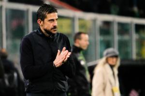 Palermo, Italia, 7 febbraio 2026. Stadio Renzo Barbera, Palermo vs Empoli, match valido per il campionato di Serie B 2025/2026. Nella foto: Alessio Dionisi (Empoli FC)