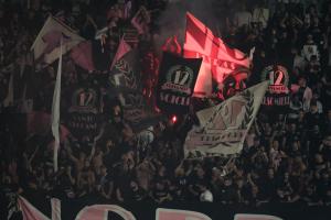 Palermo, Italy, 1 November 2025. Renzo Barbera Stadium, Palermo vs Pescara, match valid for the 2025/2026 Serie B championship. In the photo: Palermo fans
