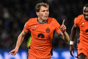 Ci Napoli 03/12/2023 - campionato di calcio serie A / Napoli-Inter / foto Carmelo Imbesi/Image Sport
nella foto: esultanza gol Nicolo' Barella