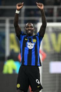 Cm Milano 09/12/2023 - campionato di calcio serie A / Inter-Udinese / foto Cristiano Mazzi/Image Sport nella foto: esultanza gol Marcus Thuram