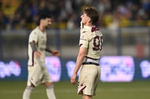 Castellamare di Stabia, 05.04.2025 - Juve Stabia - Salernitana / Campionato Serie B 2024-25 / foto Nicola Ianuale
Nella foto: la delusione di Federico Zuccon