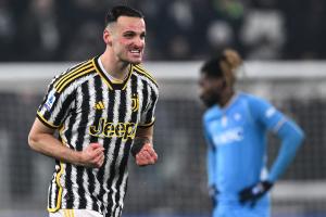 Mg Torino 08/12/2023 - campionato di calcio serie A / Juventus-Napoli / foto Matteo Gribaudi/Image Sport
nella foto: esultanza gol Federico Gatti