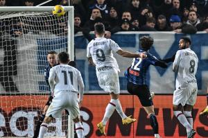 Db Bergamo 09/12/2023 - campionato di calcio serie A / Atalanta-Milan / foto Daniele Buffa/Image Sport nella foto: gol Olivier Giroud